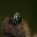 Faceted Emerald Statement Ring