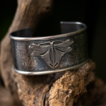 Nocturnal Monarch Cuff Bracelet