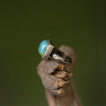 Peruvian Opal Solitaire Ring