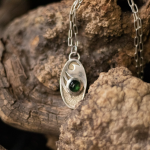 Verdant Wave Charm Necklace